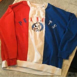 Red, White, and Blue Peanuts Sweatshirt Size XXL